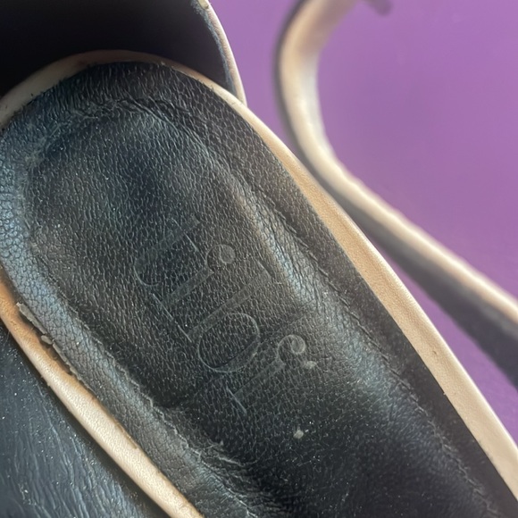 TIBI 36 sz 5.5 or 6 cream leather & PVC shoes pumps heels - Picture 5 of 10